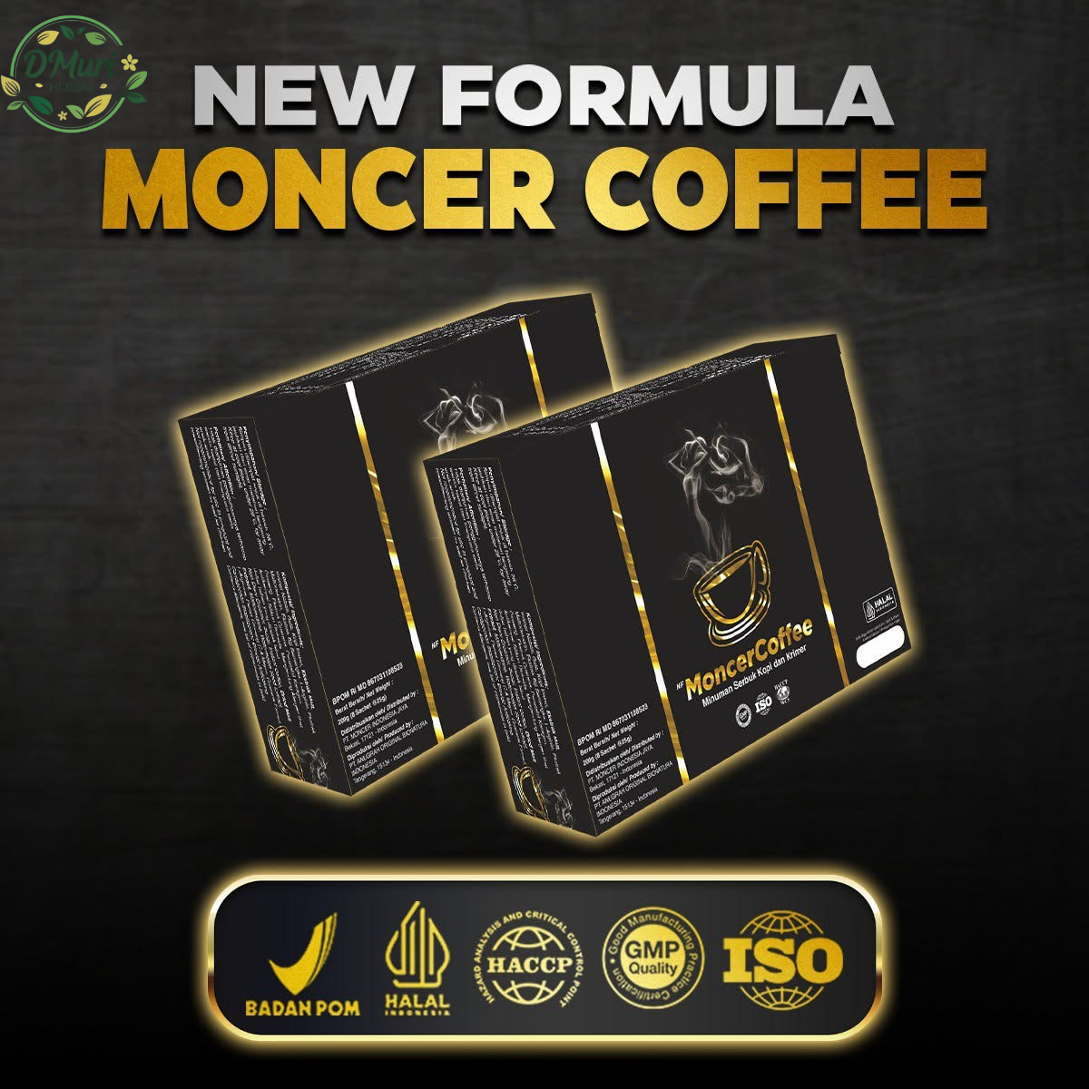 New Formula Moncer Coffee - BPOM Halal HACCP GMP ISO